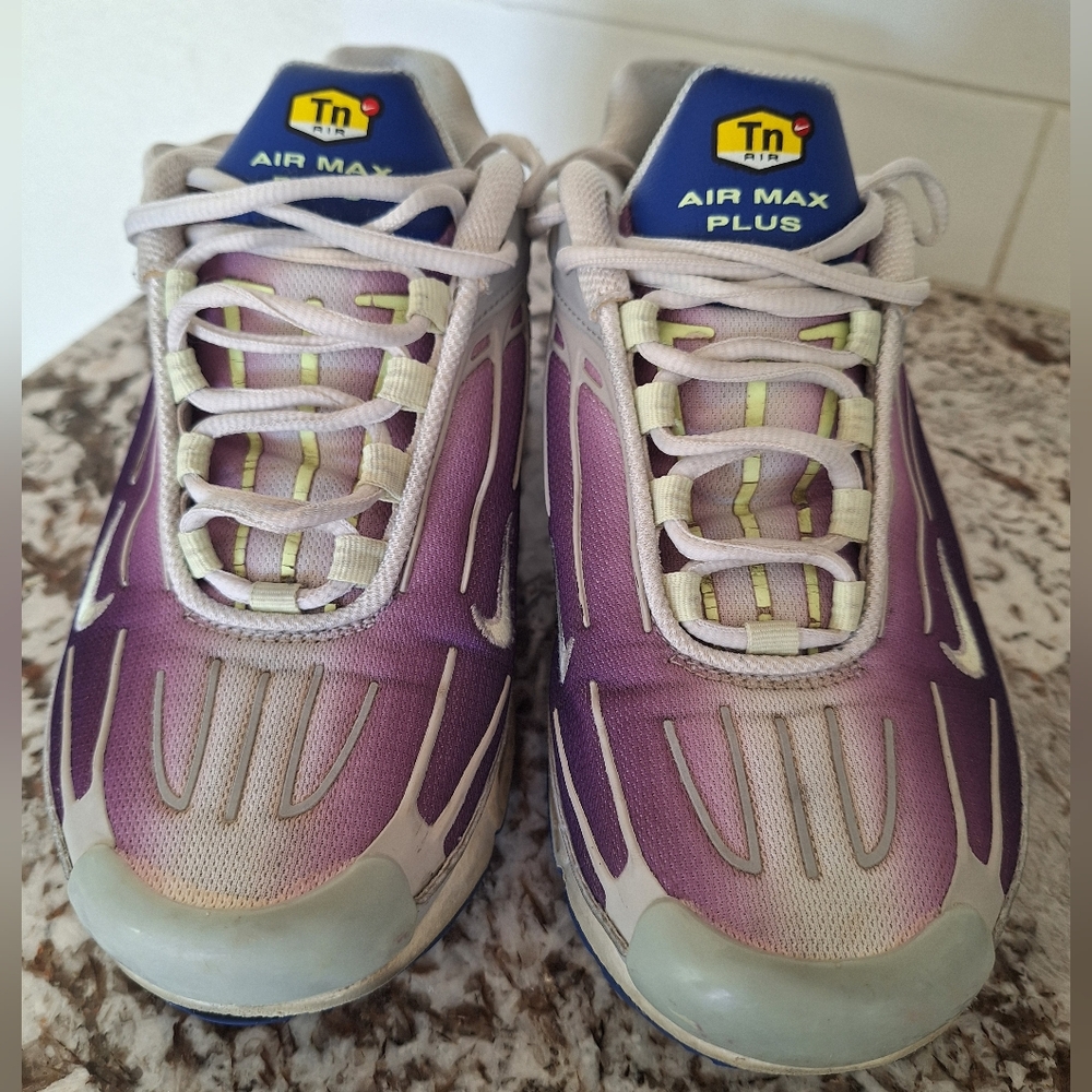 Nike Air Max Plus 3 GS Purple Nebula Blue Grey Women’s Size 7Y US 40 EUR